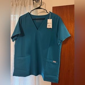 Figs. Casma Three Pocket Scrub Top. Blue Color. With Tags. Size Large.